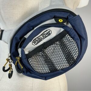 White River Gray and Navy Crossbody Bag